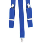 Royal Blue Braces with Clip On - 35mm