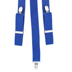 Royal Blue Braces with Clip On - 35mm