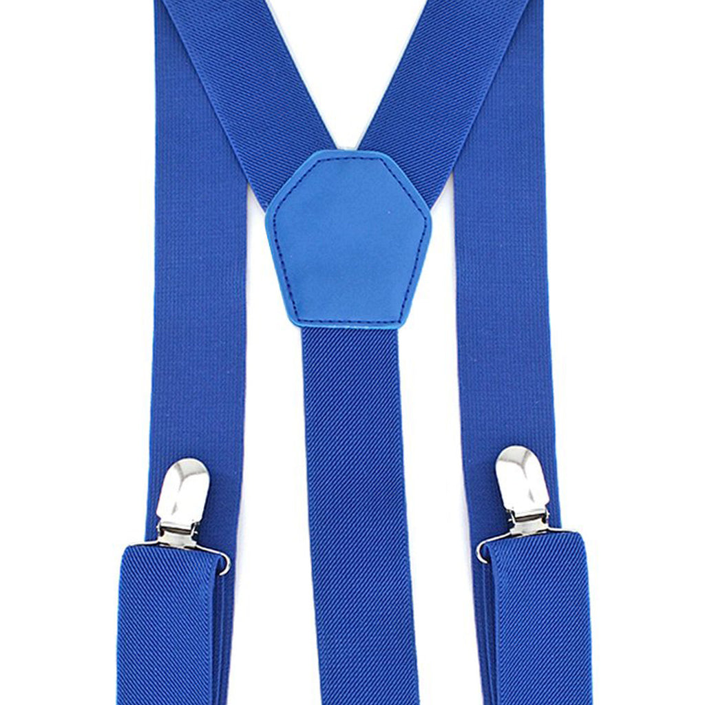 Royal Blue Braces with Clip On - 35mm