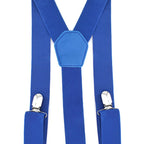 Royal Blue Braces with Clip On - 35mm