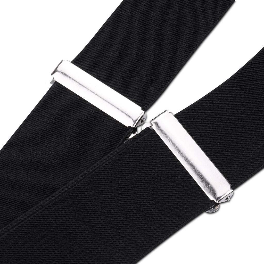 Black Braces with Clip On - 50mm