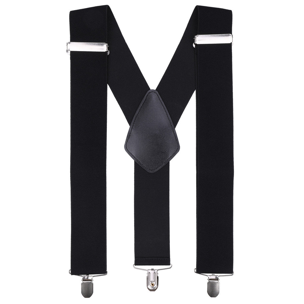 Black Braces with Clip On - 50mm