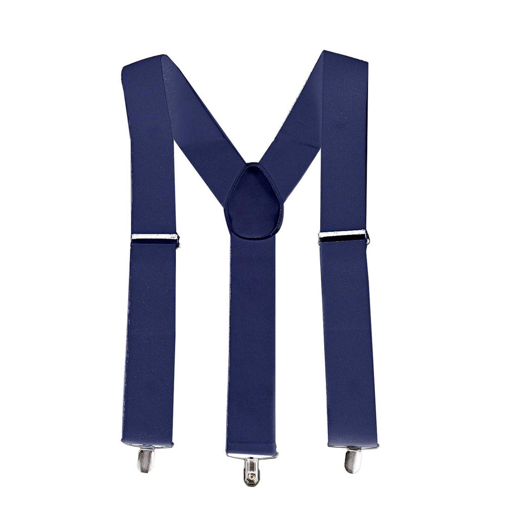 Navy Braces with Clip On - 50mm