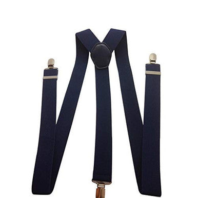 Navy Braces with Clip On - 50mm