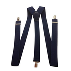 Navy Braces with Clip On - 50mm