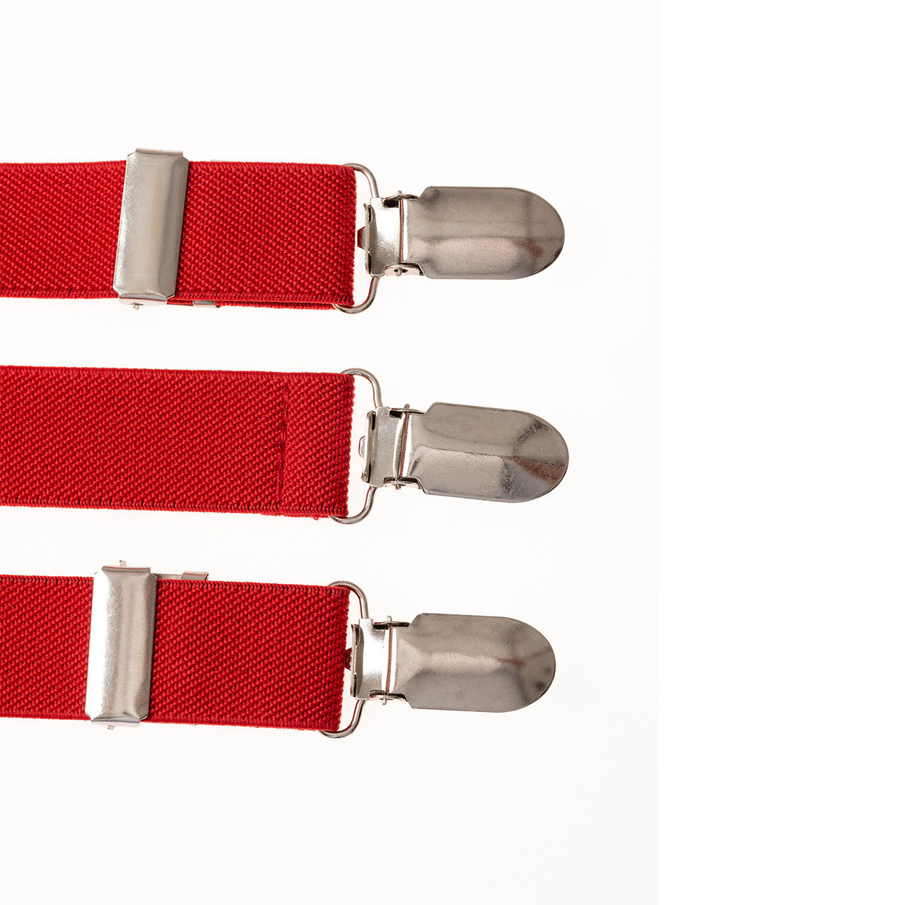 Red Braces with Clip On - 50mm