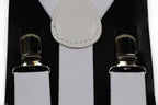 White Braces with Clip On - 50mm