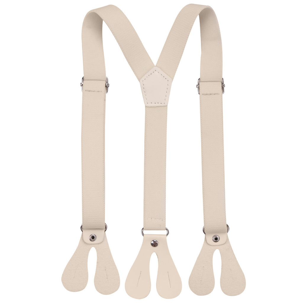 Beige Braces for Kids with Button Hole - 20mm