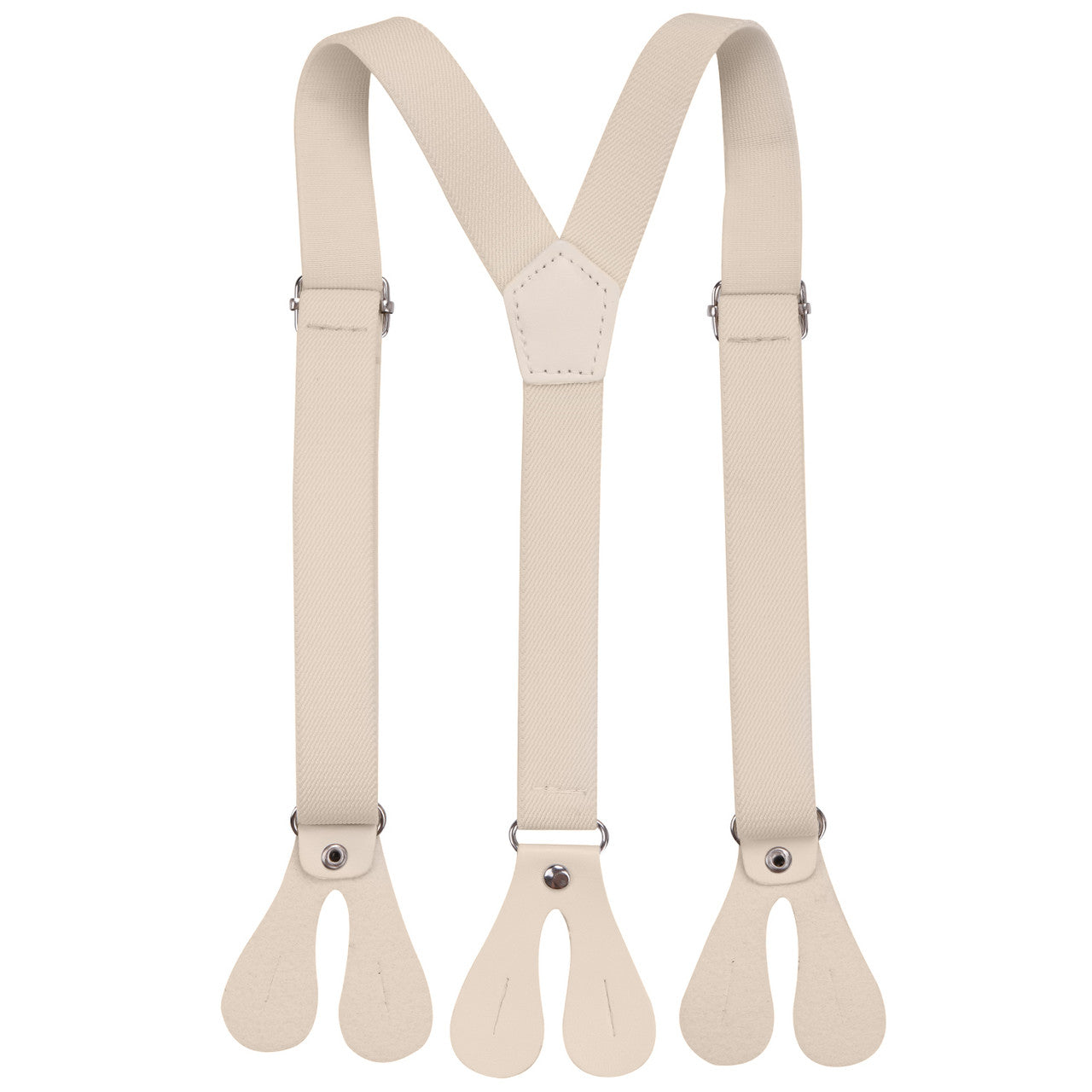 Beige Braces for Kids with Button Hole - 20mm
