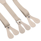 Beige Braces for Kids with Button Hole - 20mm