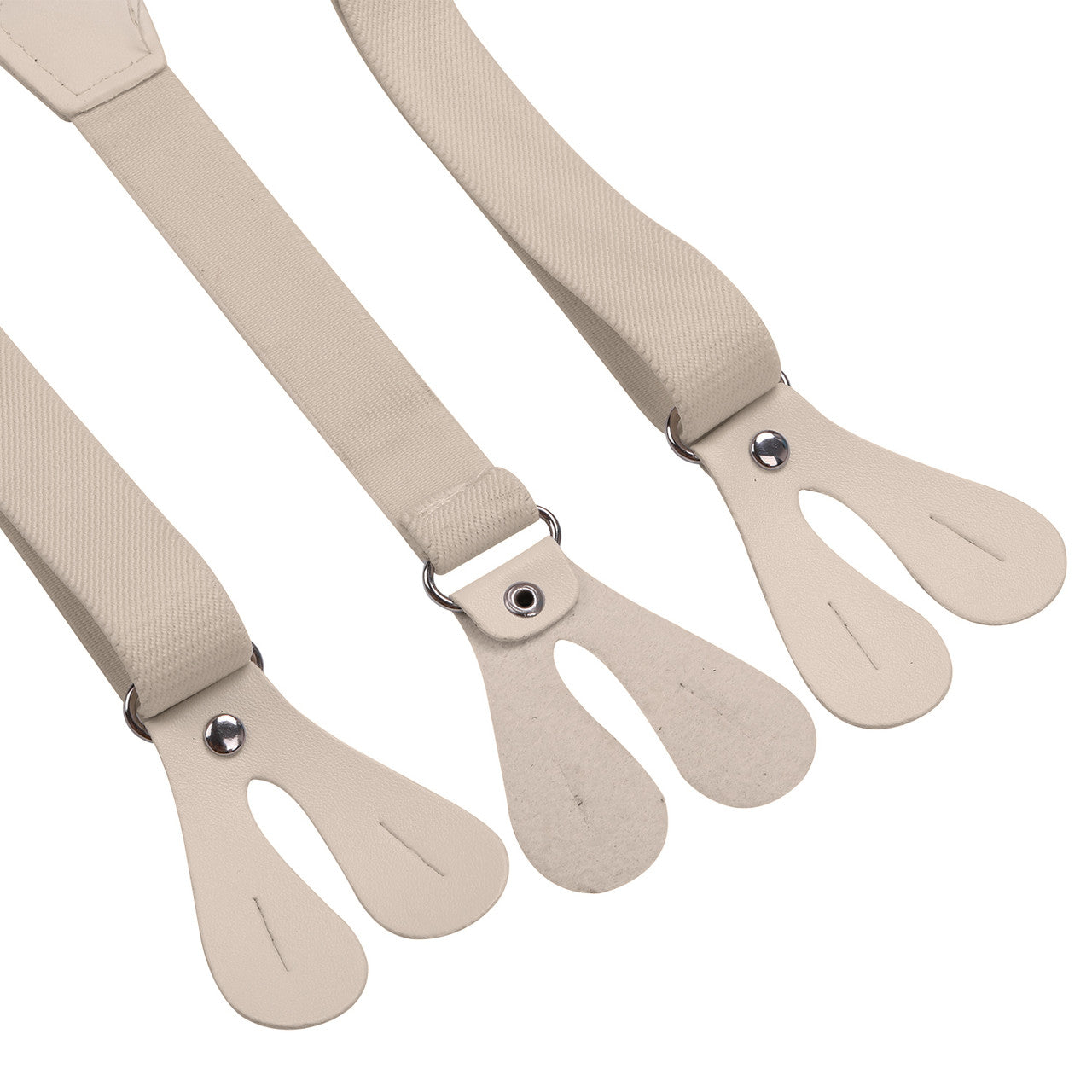 Beige Braces for Kids with Button Hole - 20mm