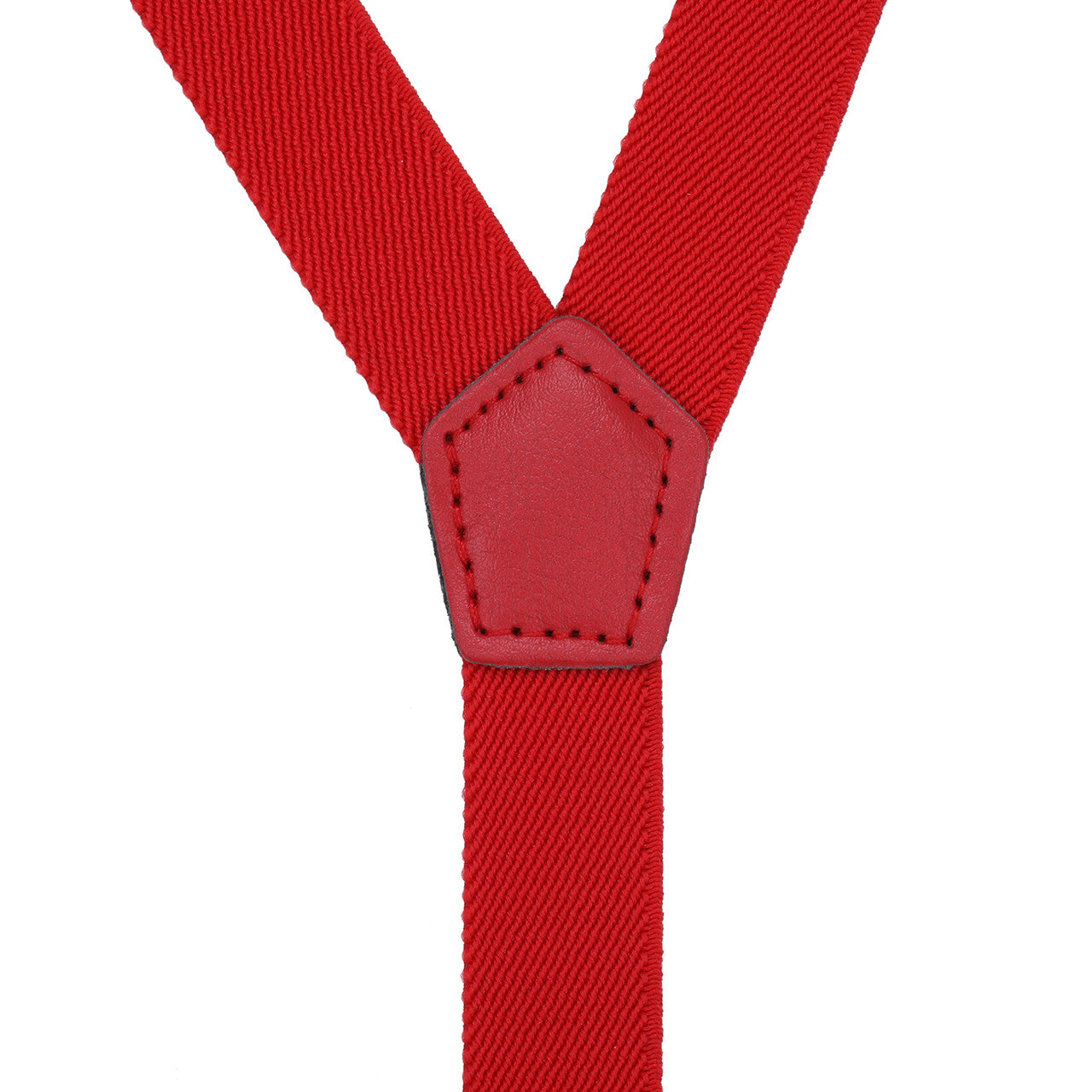 Red Braces for Kids with Button Hole - 20mm
