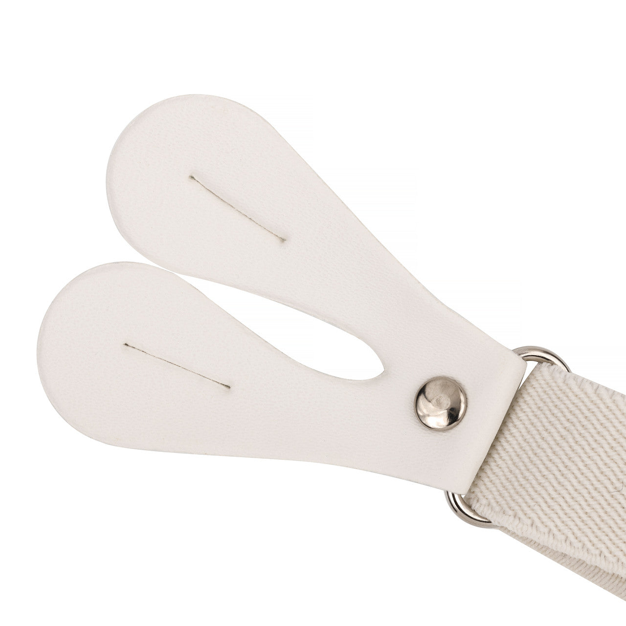 Ivory Braces for Kids with Button Hole - 20mm