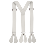 Ivory Braces for Kids with Button Hole - 20mm