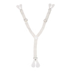 Ivory Braces for Kids with Button Hole - 20mm