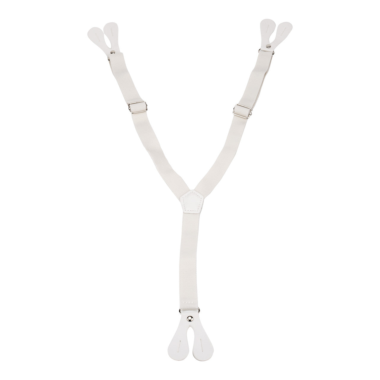 Ivory Braces for Kids with Button Hole - 20mm