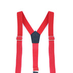 Red and Black Braces for Kids with Button Hole - 20mm