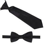 Kids Braces with Bow Tie and Neck Tie - 25mm (85cm) - Black