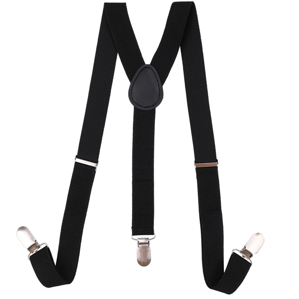 Kids Braces with Bow Tie and Neck Tie - 25mm (85cm) - Black