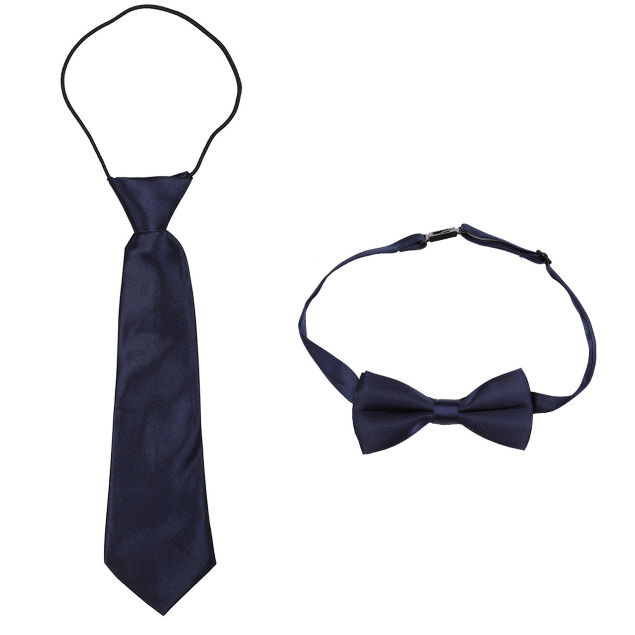 Kids Braces with Bow Tie and Neck Tie - 25mm (85cm) - Navy