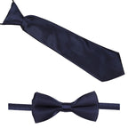 Kids Braces with Bow Tie and Neck Tie - 25mm (85cm) - Navy