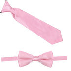 Kids Braces with Bow Tie and Neck Tie - 25mm (85cm) - Light Pink