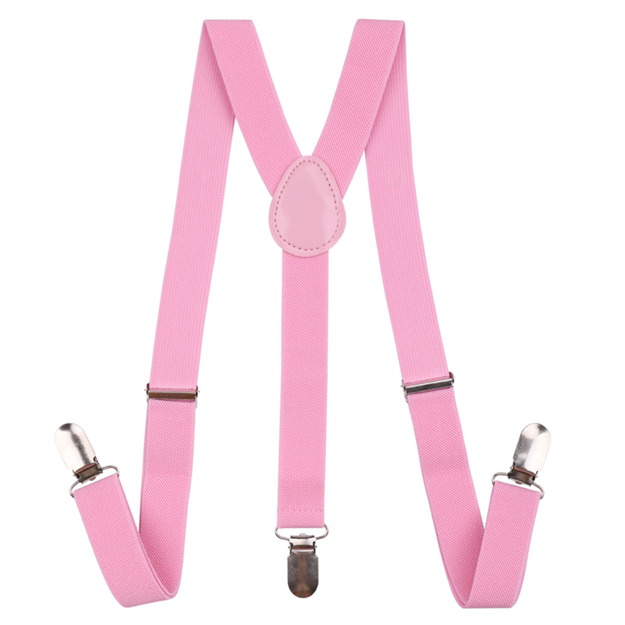 Kids Braces with Bow Tie and Neck Tie - 25mm (85cm) - Light Pink