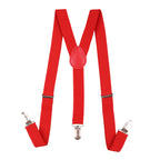 Kids Braces with Bow Tie and Neck Tie - 25mm (85cm) - Red