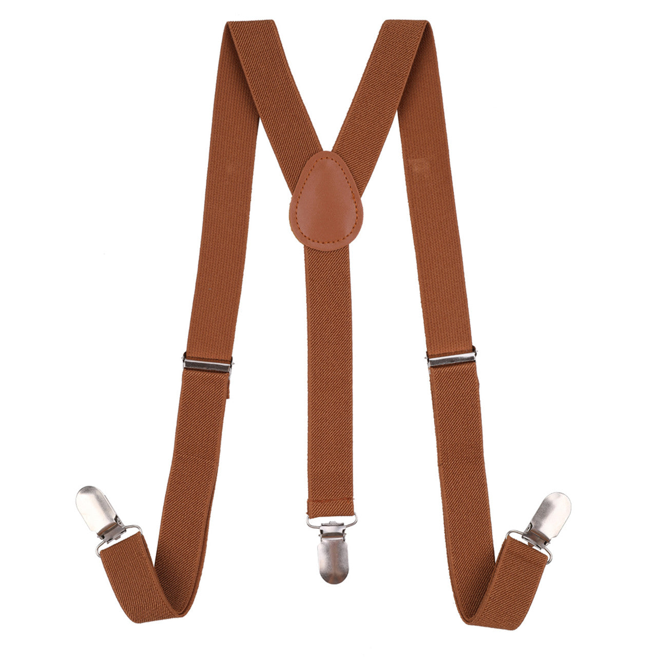 Kids Braces with Bow Tie and Neck Tie - 25mm (85cm) - Brown