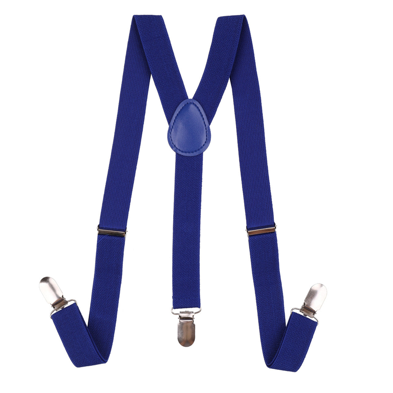 Kids Braces with Bow Tie and Neck Tie - 25mm (85cm) - Royal Blue