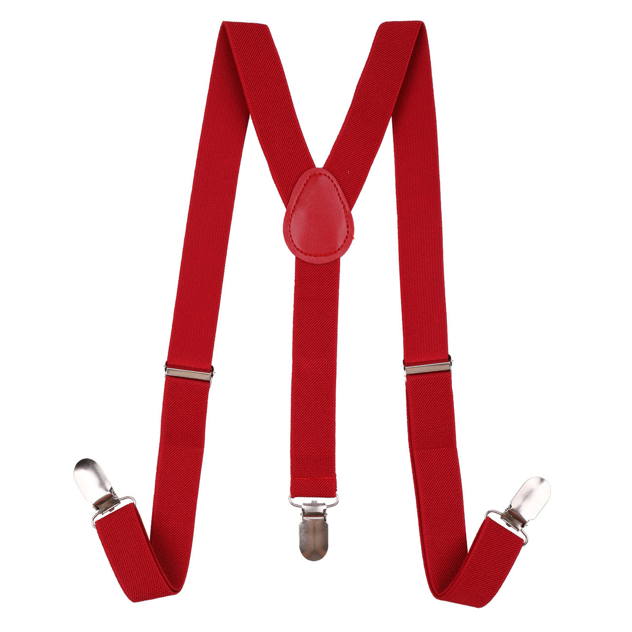 Kids Braces with Bow Tie and Neck Tie - 25mm (85cm) - Burgundy