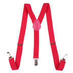 Kids Braces with Bow Tie and Neck Tie - 25mm (85cm) - Hot Pink