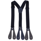 Black Braces for Kids with Button Hole - 20mm