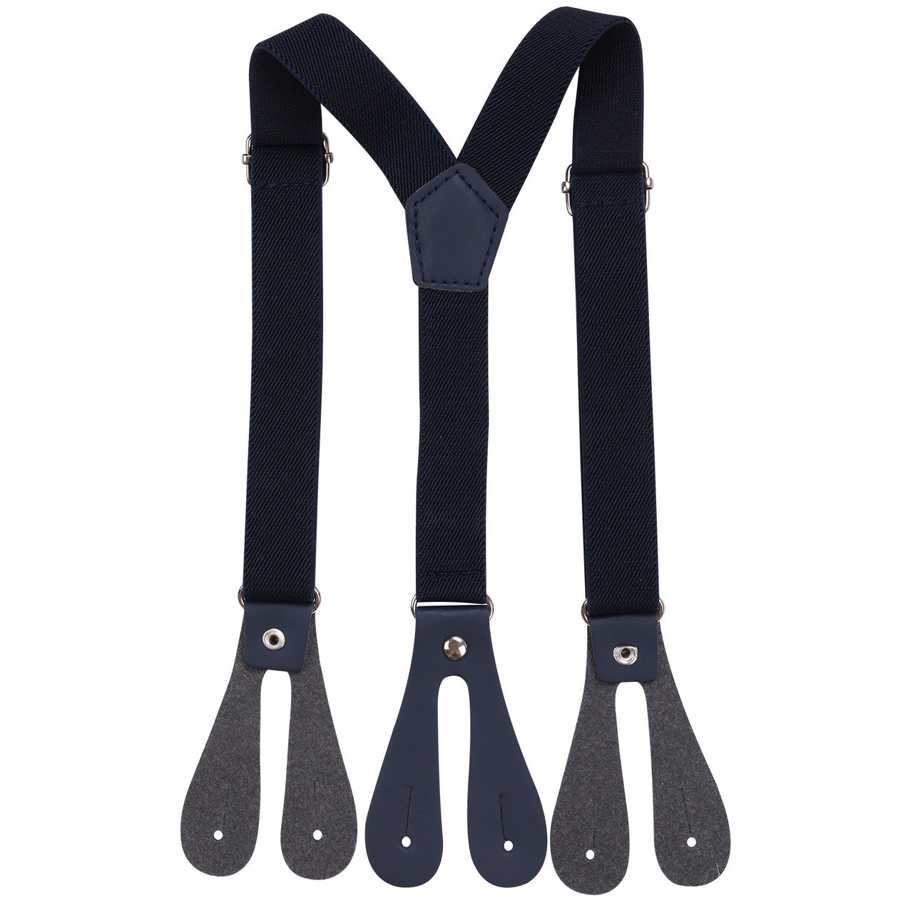 Black Braces for Kids with Button Hole - 20mm