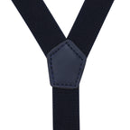 Black Braces for Kids with Button Hole - 20mm