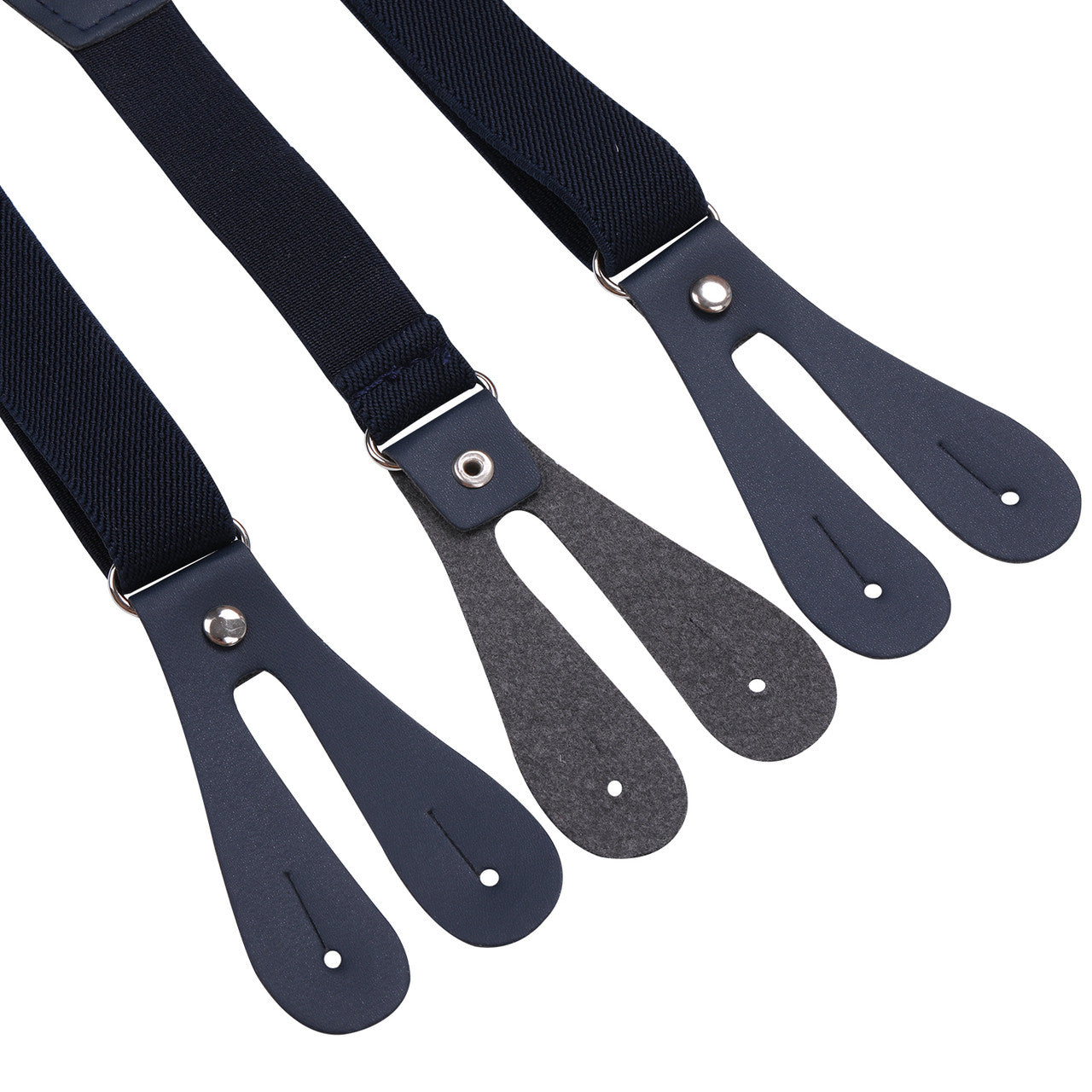 Black Braces for Kids with Button Hole - 20mm