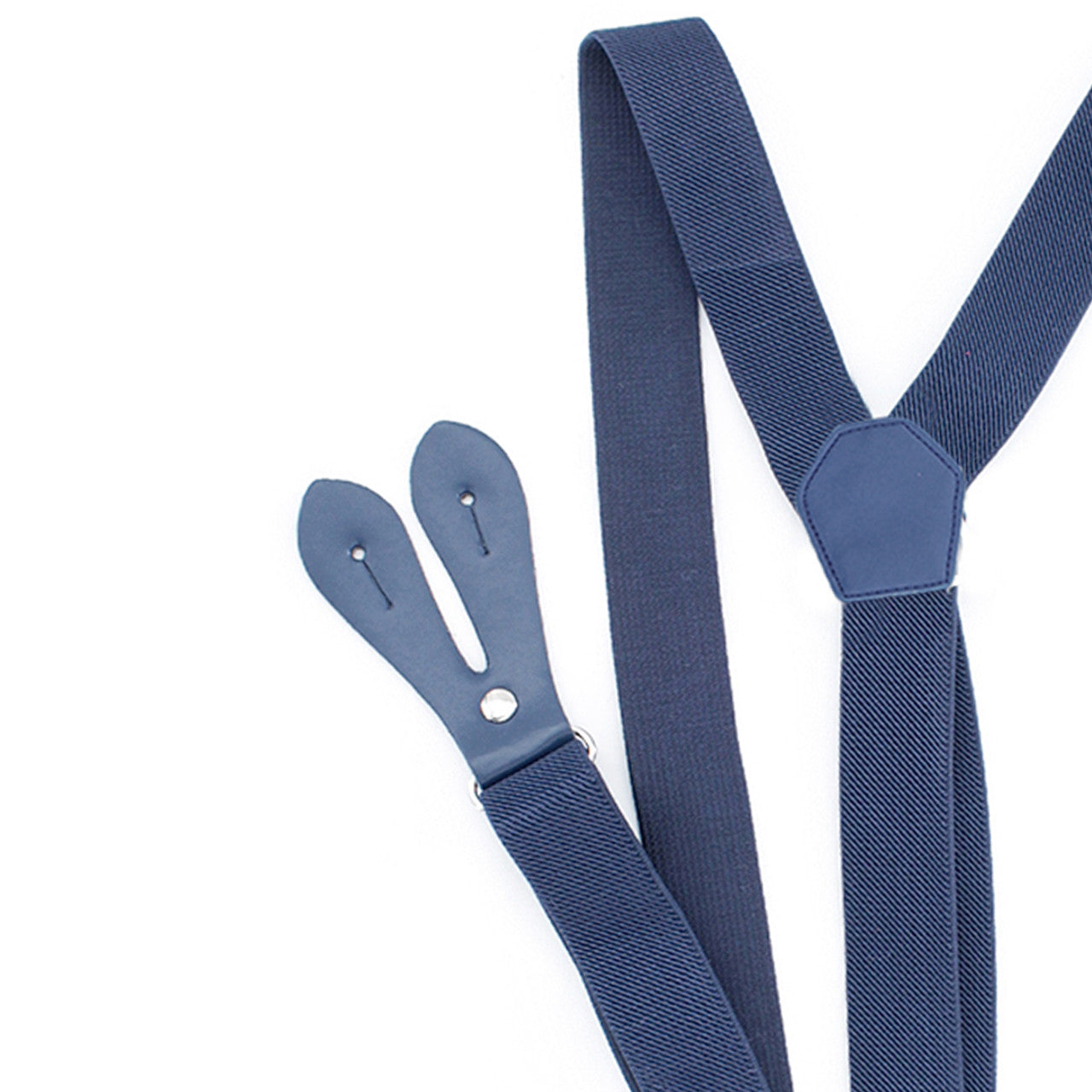 Navy Braces for Kids with Button Hole - 20mm