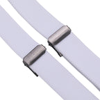 White and Black Braces for Kids with Button Hole - 20mm