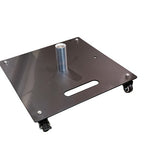 Heavy Duty Metal Base Plate with Castor Wheels for Backdrop Stand Kits