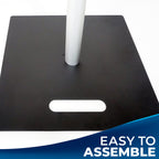 Heavy Duty Metal Base Plate with Castor Wheels for Backdrop Stand Kits