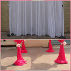 Heavy Duty Metal Base Plate with Castor Wheels for Backdrop Stand Kits