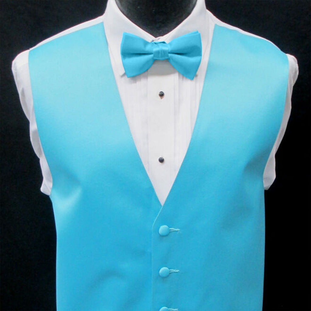 Blue Aqua Bow Tie