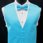 Blue Aqua Bow Tie