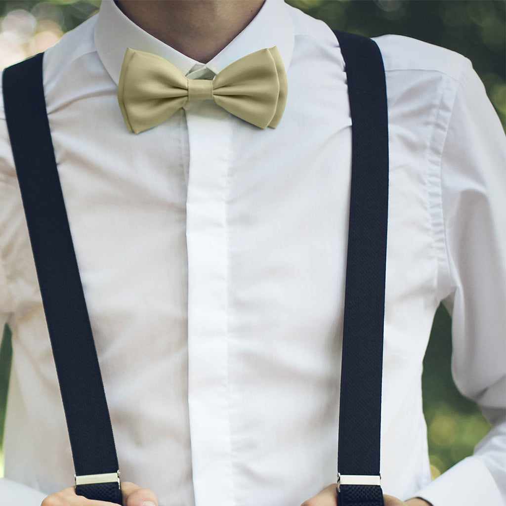Beige Bow Tie