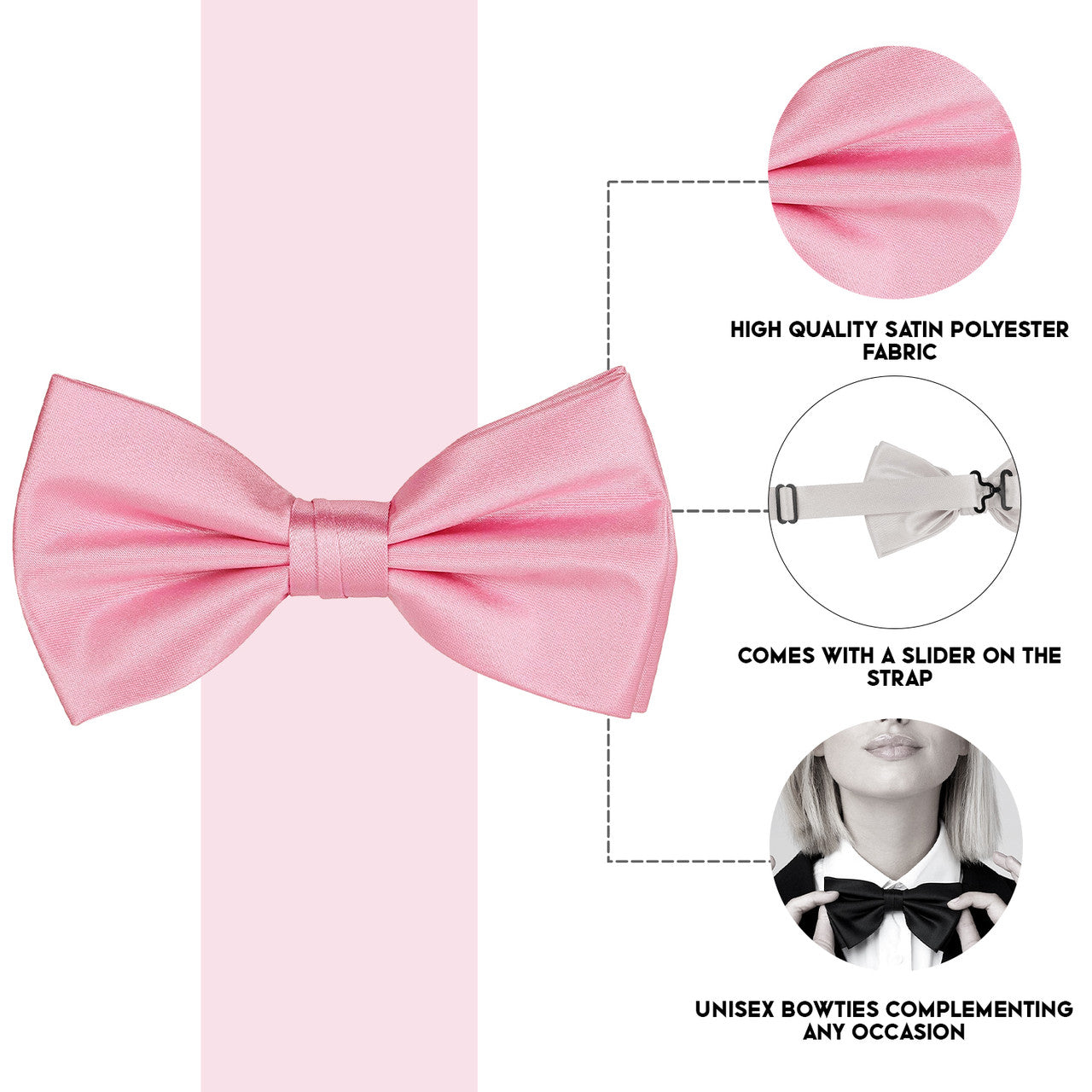 Baby Pink Bow Tie