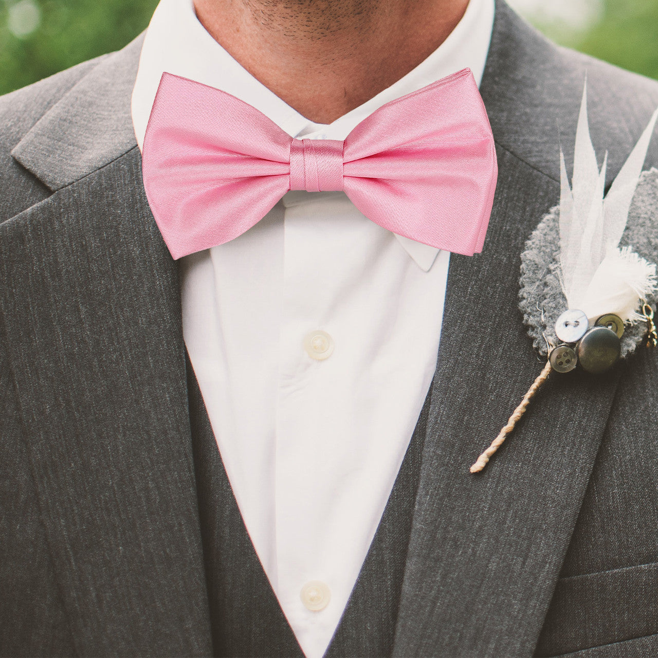 Baby Pink Bow Tie
