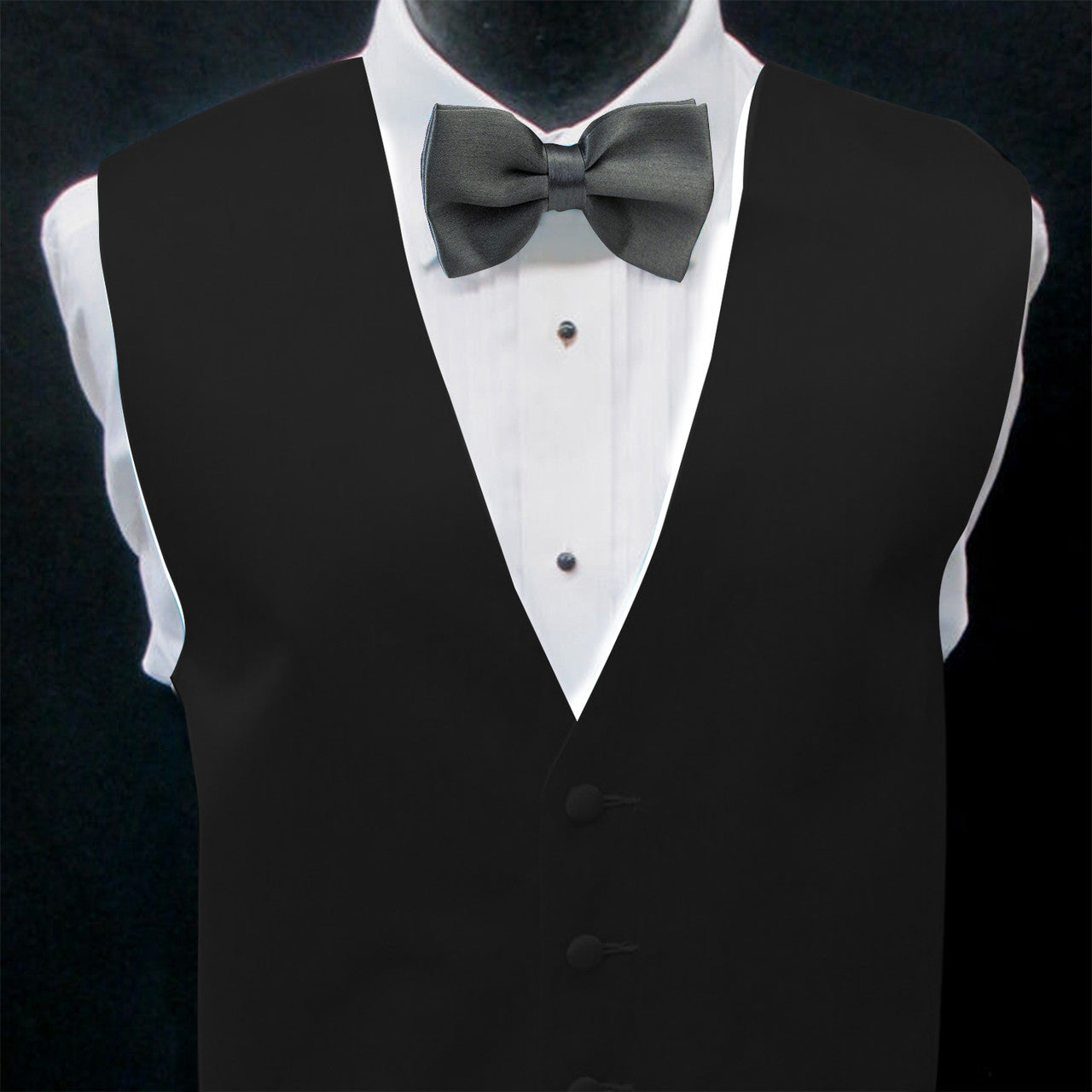 Dark Grey Bow Tie