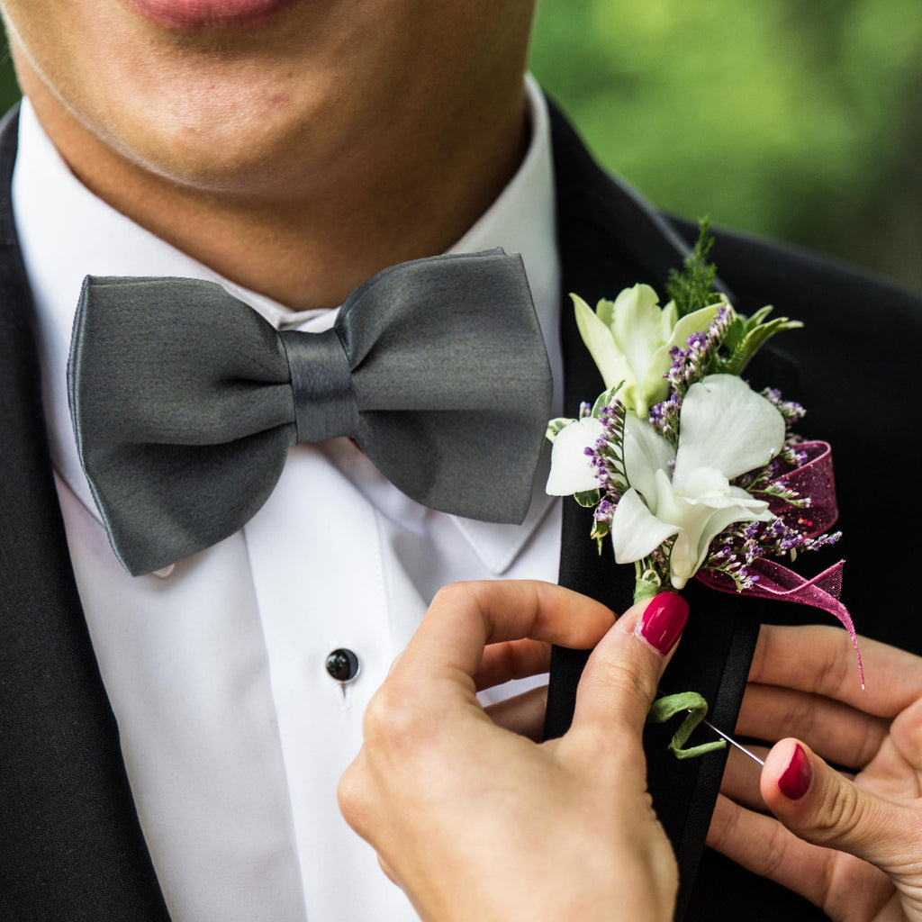 Dark Grey Bow Tie