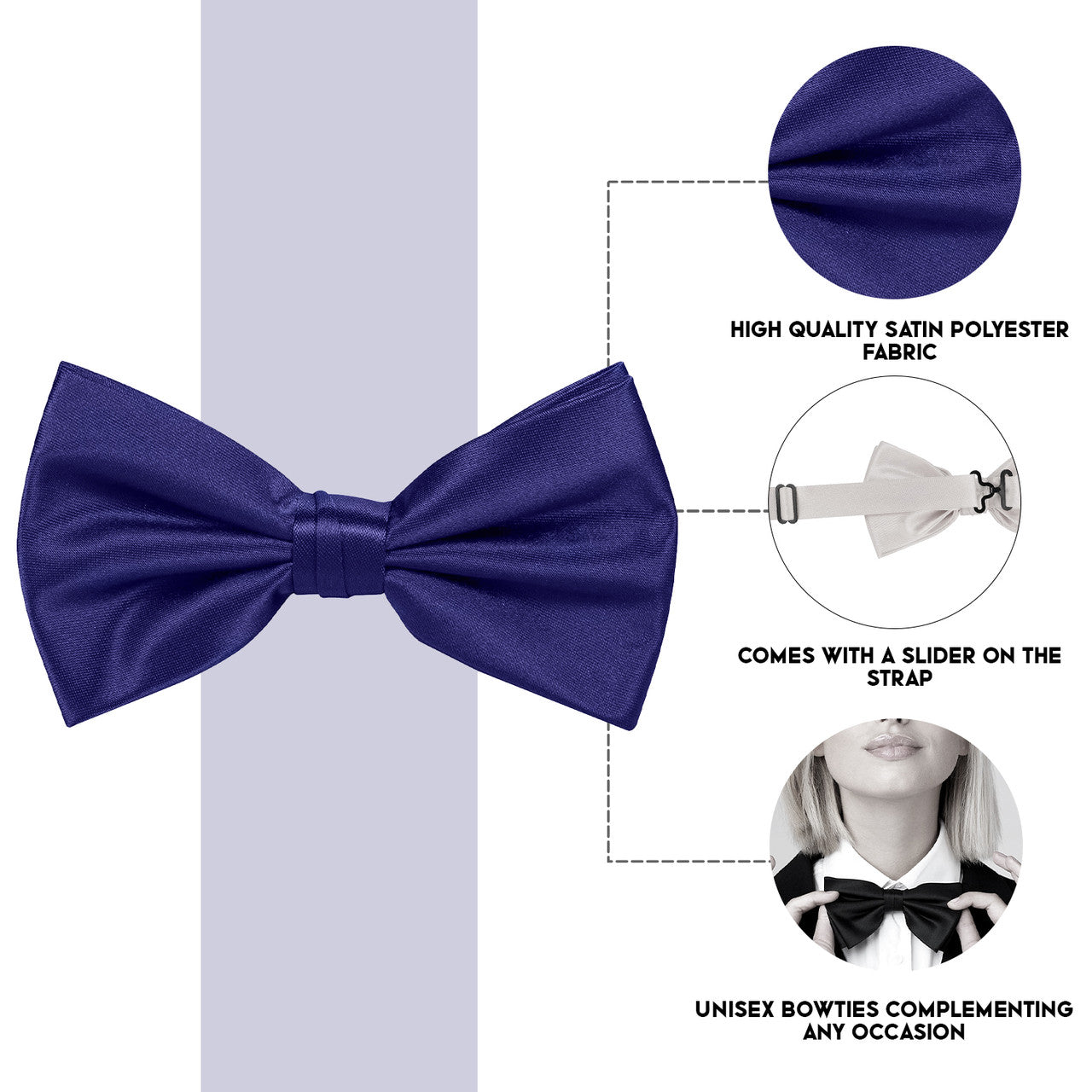Dark Purple Bow Tie