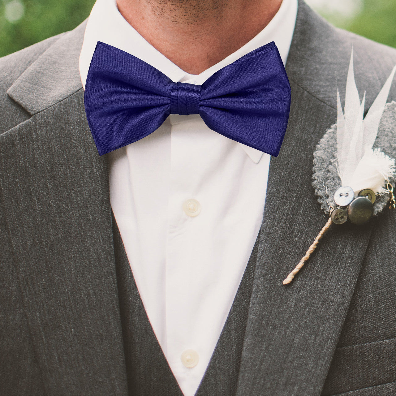 Dark Purple Bow Tie